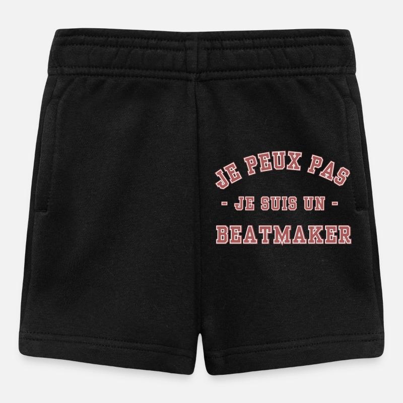 je peux pas je suis un beatmaker - Short Bébé - noir