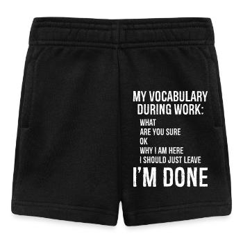 my vocabulary during work - Baby Shorts - black - Front