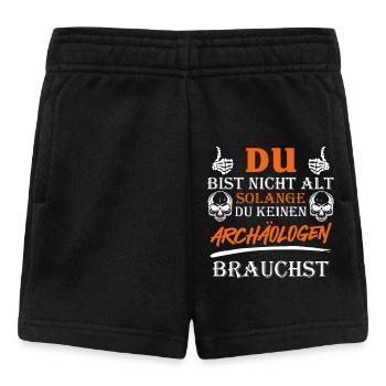 Opi DU BIST ERST ALT WENN DU EINEN ARCHEÄOLOGEN - Baby Shorts - Schwarz - Vorne