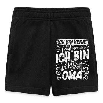 Großmutter BIN KEINE RENTNERIN BIN VOLLZEIT OMA - Baby Shorts - Schwarz - Vorne