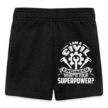 I am A Civil Engineer What's Your Superpower - Baby Shorts - black - Front