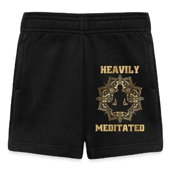 Heavily Meditated Mandala Spiritualität Innere - Baby Shorts - Schwarz - Vorne