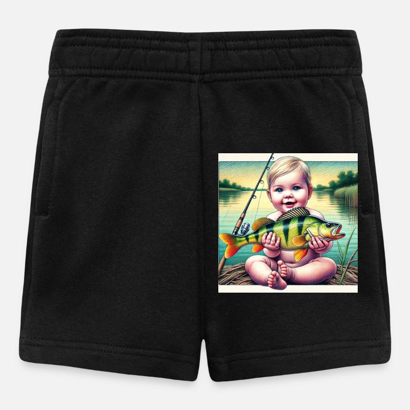 Jeunes pêcheurs - Short Bébé - noir