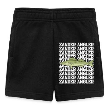 Angler Outfit ZANDER ANGLER Geburtstag Angeln - Baby Shorts - Schwarz - Vorne