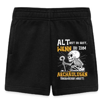 Opi ALT BIST DU ERST WENN DU ZUM ARCHÄOLOGEN MUSST - Baby Shorts - Schwarz - Vorne