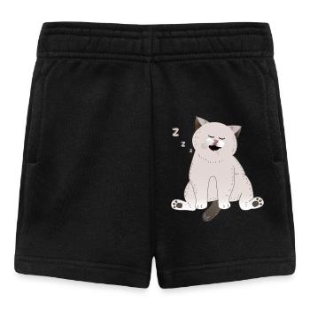 sleeping cat - Baby Shorts - black - Front