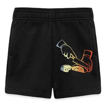 Boucher rétro - Short Bébé - noir - Devant