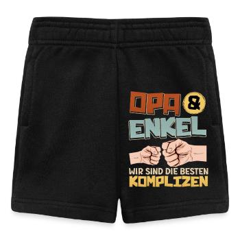 OPA UND ENKEL DIE BESTEN KOMPLIZEN Lustiges - Baby Shorts - Schwarz - Vorne