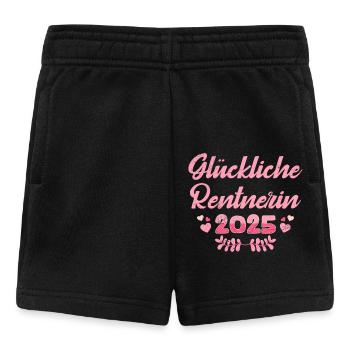Ruhestand GLÜCKLICHE RENTNERIN 2025 Lustiges - Baby Shorts - Schwarz - Vorne