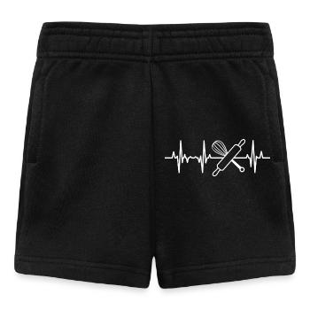 Handmixer Herzschlag - Baby Shorts - Schwarz - Vorne