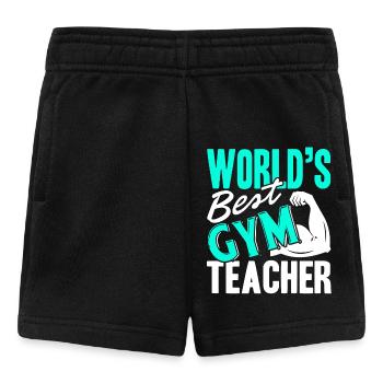 Gym Teacher Best Gym Teacher - Baby Shorts - black - Front
