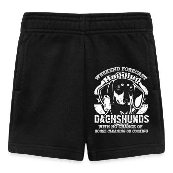 Hugging Dachshunds - Baby Shorts - black - Front