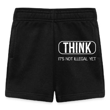 Ich denke, es ist noch nicht illegal - Baby Shorts - Schwarz - Vorne