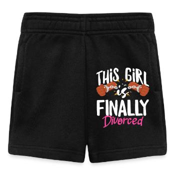 Dieses Mädchen Ist Endlich Geschieden - Baby Shorts - Schwarz - Vorne