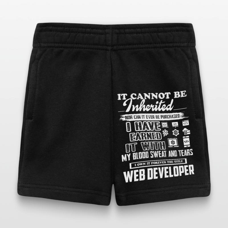 Web Developer Forever The Title Web Developer Baby Shorts