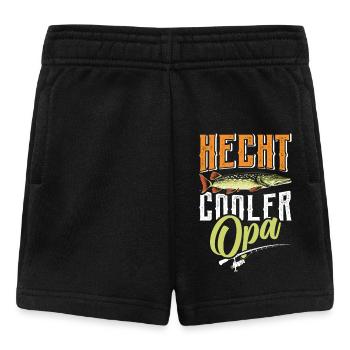 Angler Outfit HECHT COOLER OPA Lustiges Großvater - Baby Shorts - Schwarz - Vorne