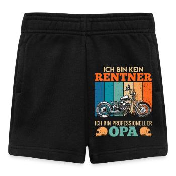 Opi BIN KEIN RENTNER BIN PROFESSIONELLER - Baby Shorts - Schwarz - Vorne