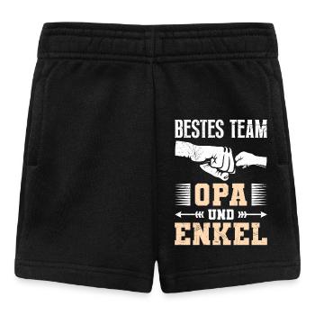 Großvater BESTES TEAM OPA UND ENKEL Geburtstag - Baby Shorts - Schwarz - Vorne