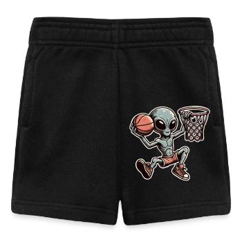 Basketball Dunking Alien - Short Bébé - noir - Devant