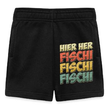 Angeln Hobby HIER HER FISCHI FISCHI FISCHI Lustig - Baby Shorts - Schwarz - Vorne