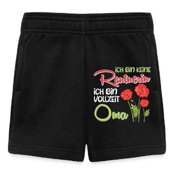 Großmutter BIN KEINE RENTNERIN BIN VOLLZEIT OMA - Baby Shorts - Schwarz - Vorne