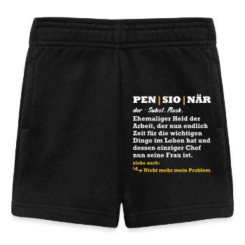 PENSIONÄR EHEMALIGER HELD DER ARBEIT Lustiges - Baby Shorts - Schwarz - Vorne