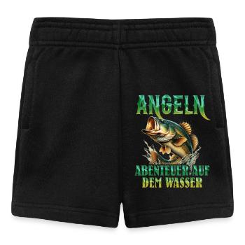 ANGELN ABENTEUER AUF DEM WASSER Lustiges - Baby Shorts - Schwarz - Vorne
