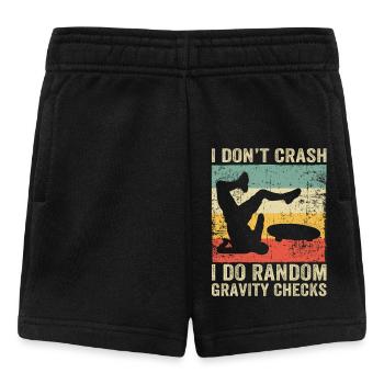 Ich stürze nicht, ich mache Random Gravity Checks Skate - Baby Shorts - Schwarz - Vorne