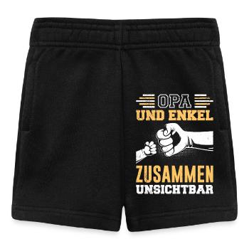 OPA UND ENKEL ZUSAMMEN UNSICHTBAR Lustiges - Baby Shorts - Schwarz - Vorne