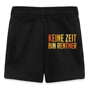 Ruhestand KEINE ZEIT BIN RENTNER Lustiges - Baby Shorts - Schwarz - Vorne