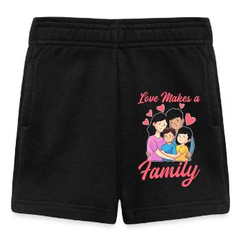 Dankeschön-Geschenke für Pflegeeltern - Baby Shorts - Schwarz - Vorne