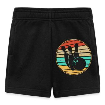 Bowling Retro - Baby Shorts - black - Front