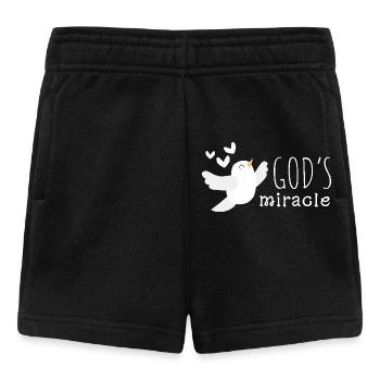 LITTLE GOD'S MIRACLE - Baby Shorts - black - Front
