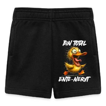 Karneval Ente BIN TOTAL ENTE NERVT Lustiges - Baby Shorts - Schwarz - Vorne