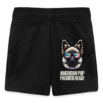 Schäferhund Patriotic Lustiges 4th of July - Baby Shorts - Schwarz - Vorne