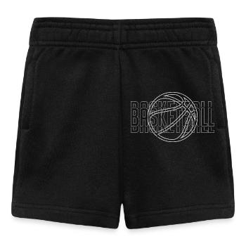 Basketball Pop Art Neon Scheibe - Baby Shorts - Schwarz - Vorne