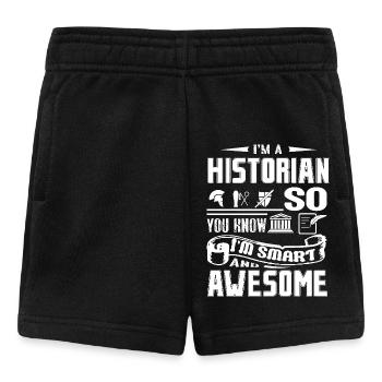 Historian Smart and Awesome Historian - Baby Shorts - black - Front