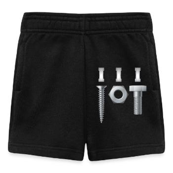 screw nut i love craftsman humorous - Baby Shorts - black - Front