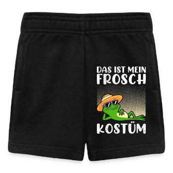 Karneval Kostüm Frosch DAS IST MEIN FROSCH KOSTÜM - Baby Shorts - Schwarz - Vorne