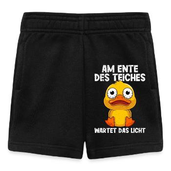 Karneval Party AM ENTE DES TEICHS WARTET LICHT - Baby Shorts - Schwarz - Vorne