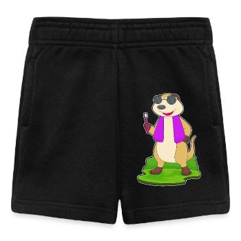 Brosse à dents Meerkat - Short Bébé - noir - Devant