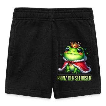 Froschkönig PRINZ DER SEEROSEN Faschings Kostüm - Baby Shorts - Schwarz - Vorne