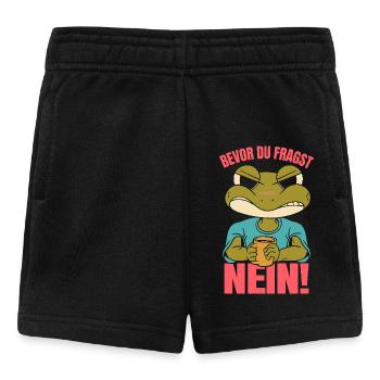 Froschkostüm BEVOR DU FRAGST NEIN! Lustiges - Baby Shorts - Schwarz - Vorne