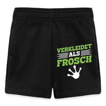 Faschingsparty VERKLEIDET ALS FROSCH Lustiges - Baby Shorts - Schwarz - Vorne