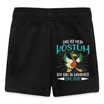 Faschingskostüm DAS IST MEIN MENSCHEN KOSTÜM - Baby Shorts - Schwarz - Vorne