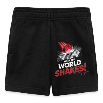 WHEN THE WORLD SHAKES - Baby Shorts - black - Front