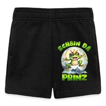 Froschkostüm Party SCHBIN DA PRINZ Lustiges - Baby Shorts - Schwarz - Vorne