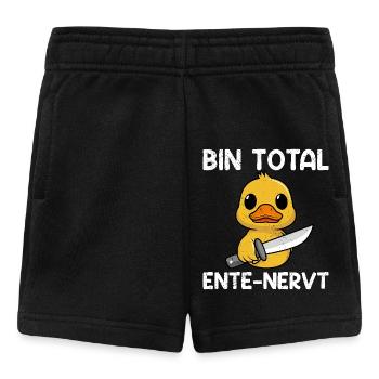 Karneval Party BIN TOTAL ENTE NERVT Lustiges - Baby Shorts - Schwarz - Vorne