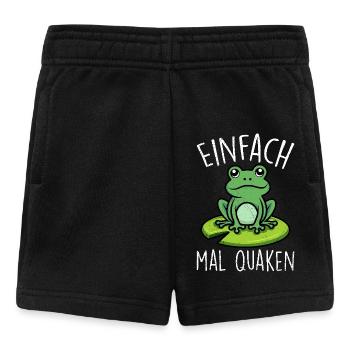 Karneval Party EINFACH MAL QUACKEN Lustiges - Baby Shorts - Schwarz - Vorne