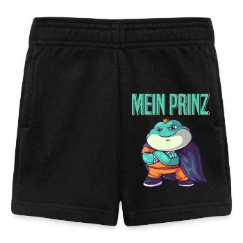 Karneval Kostüm Frosch MEIN PRINZ Lustiges - Baby Shorts - Schwarz - Vorne